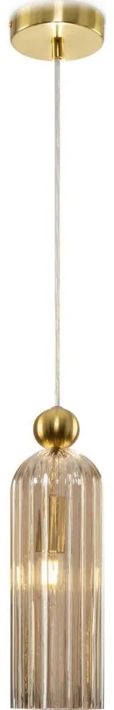 Maytoni MOD302PL-01CG - Lampadario a sospensione con filo ANTIC 1xE14/40W/230V oro/beige