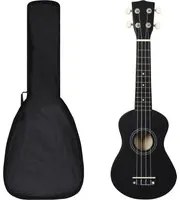 Set Ukulele Soprano con Borsa per Bambini Nera 21 70147