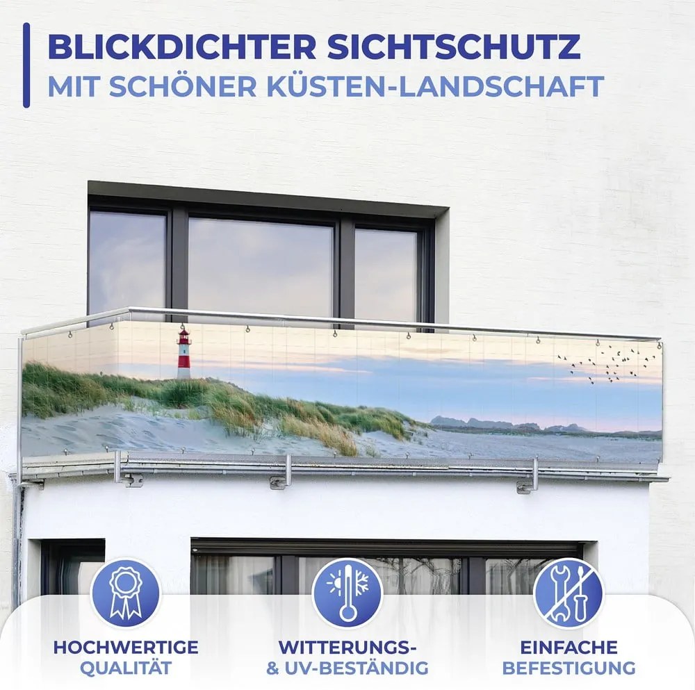 Parasole in plastica 500x85 cm North Sea Coast – Maximex