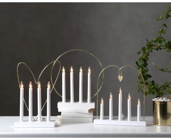 Eglo 410978 - Candeliere di Natale GLOSSY HEART 4xE10/3W/230V