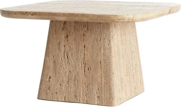 Tavolino con piano in pietra 60x60 cm Kepami - Light &amp; Living