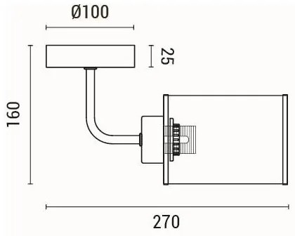 Applique 1xE27/60W/230V