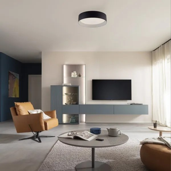 Schöner Wohnen 14593-18 - Plafoniera LED dimmerabile TAVOLI LED/10W/230V nera + telecomando