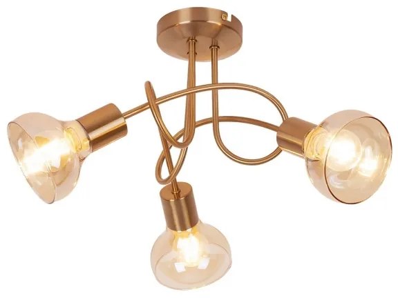 Rabalux 5548 - Lampadario fisso HOLLY 3xE14/40W/230V oro