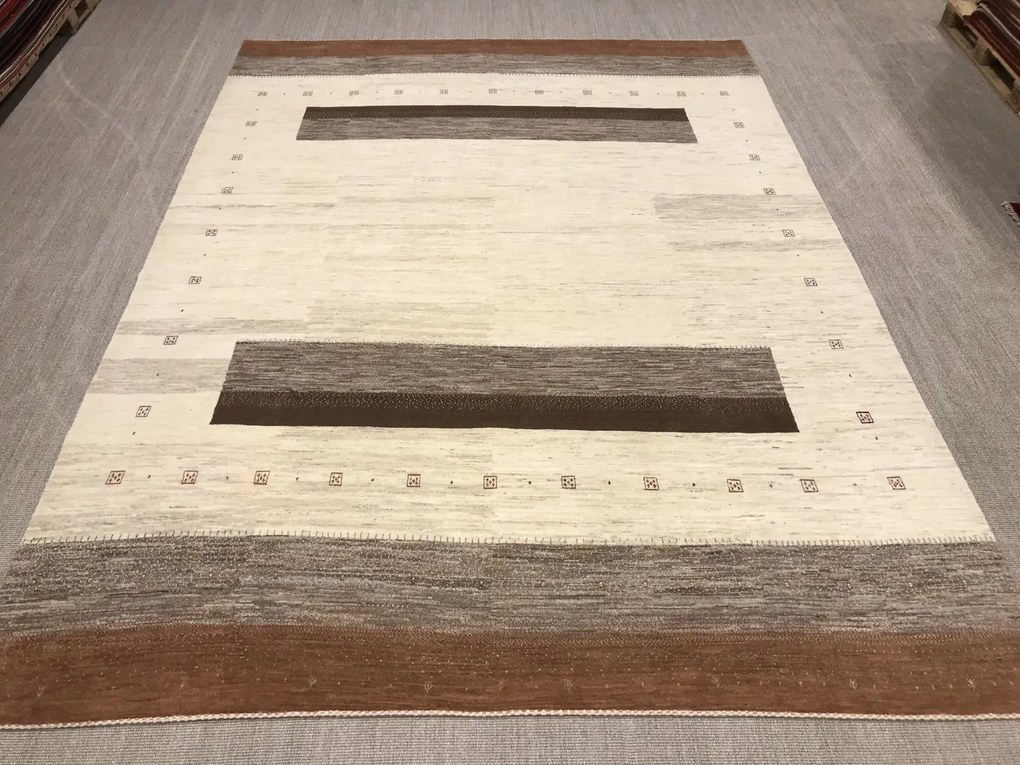 Loribaft Tappeto persiano 410 x 300 Beige (Iran) Annodato A Mano