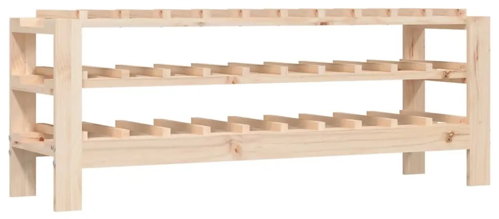 Portavini 109,5x30x42 cm in legno massello di pino