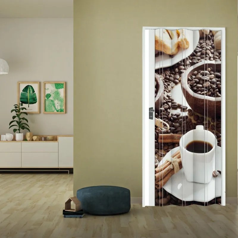 Porta a soffietto Digitale Bar in pvc multicolore L 89.5 x H 214 cm
