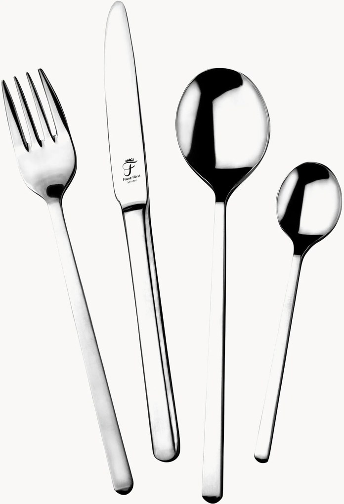 Set di 30 posate in acciaio inox lucido Artus, 6 persone