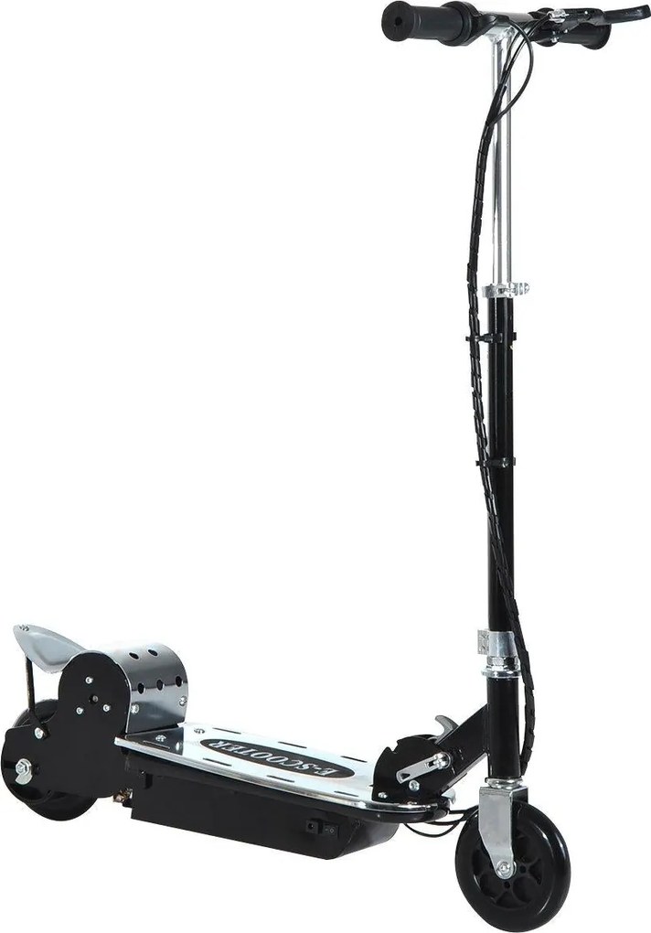 Monopattino Elettrico per Bambini 120W Pieghevole con Freno e Cavalletto Nero...