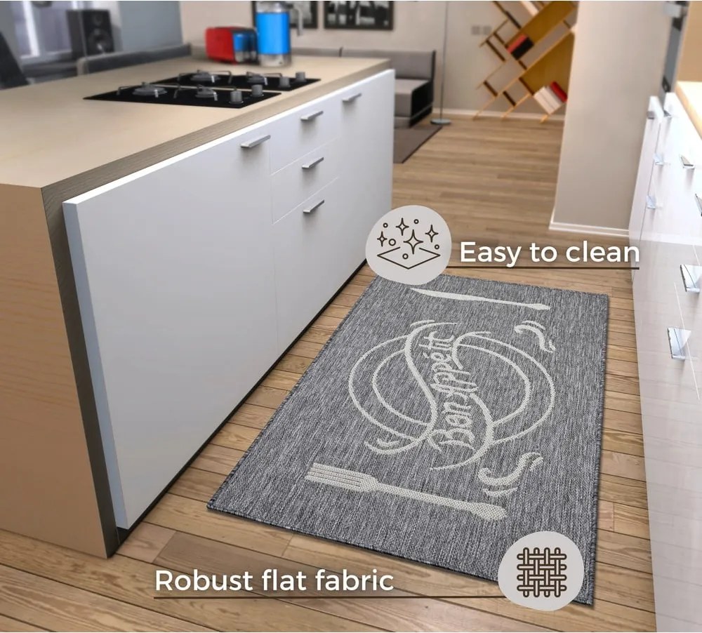 Tappeto greige 92x150 cm Cucina – Hanse Home