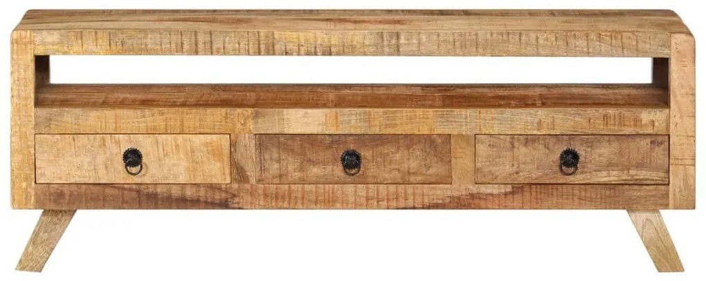 Mobile porta tv 110x30x40 cm in legno massello di mango