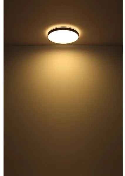 Globo 41262-24 - Plafoniera LED ECLYPSE LED/24W/230V diametro 48 cm antracite