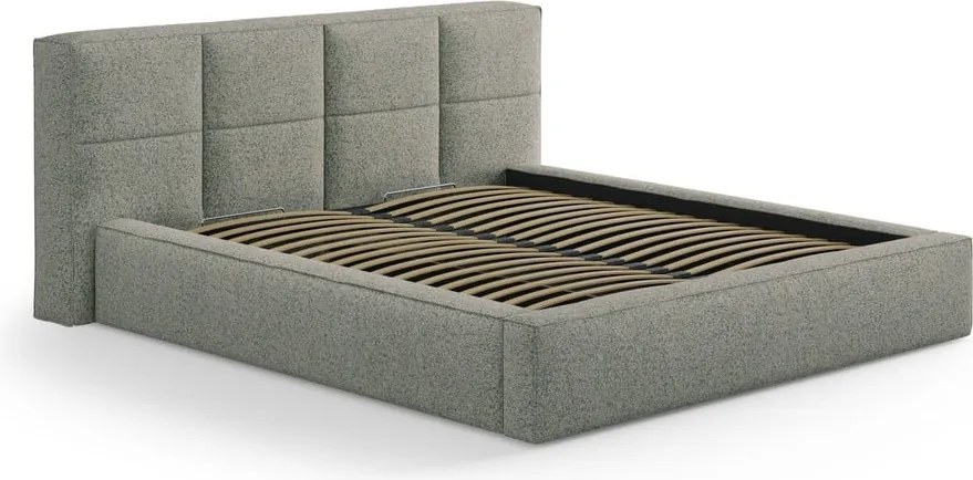 Testiera verde imbottita 209x100 cm Darren – Micadoni