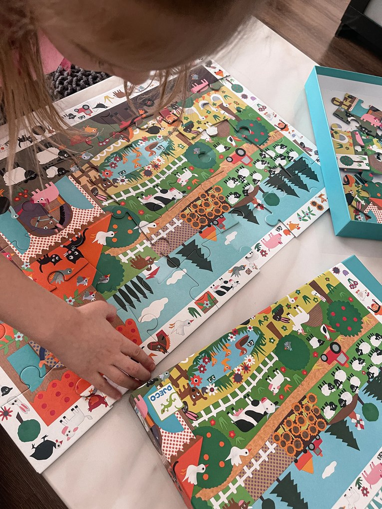 Un puzzle di osservazione - fattoria - 35 pezzi