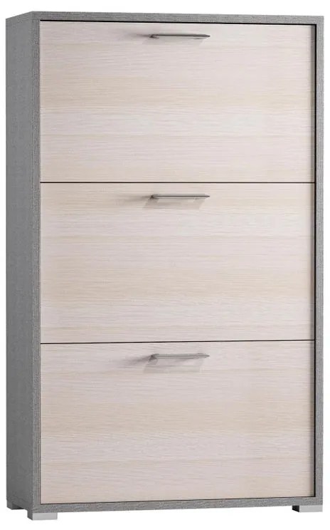 Scarpiera 3 ante L 65 x H 112 x P 18 cm 9 paia, larice