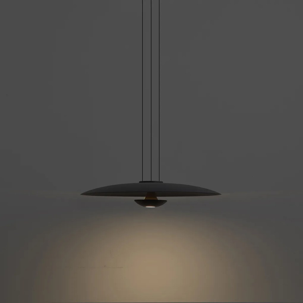 Lampada a Sospensione Moderna Nera Incl. LED Dimmerabile - Smith