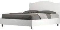 Letto Matrimoniale 160x190 cm con Rete e Contenitore Dores Bianco Frassino