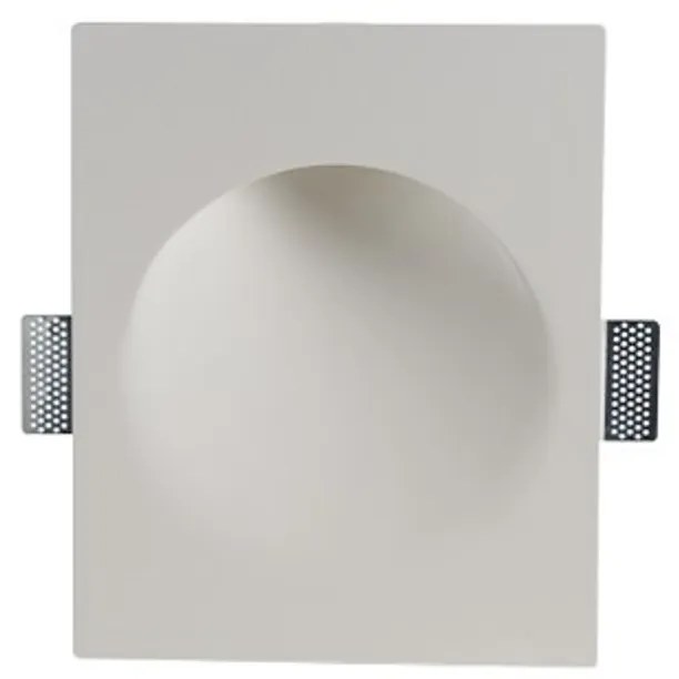 Applique da Incasso in Gesso Pitturabile Rettangolare GU10