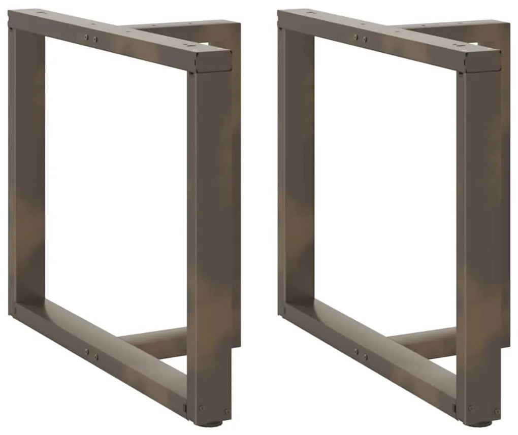 Gambe Tavolo Pranzo A T 2 Pz Naturale 90x35x(72-73) Cm Acciaio /