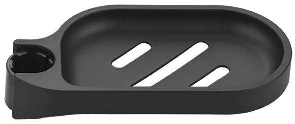 Kuchinox portasapone per asta doccia nero CMO_701D