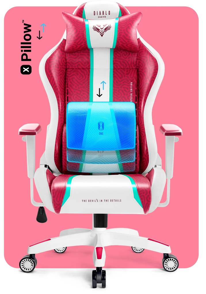 Sedia da gaming Diablo X-One 2.0 Candy Rose: King Size