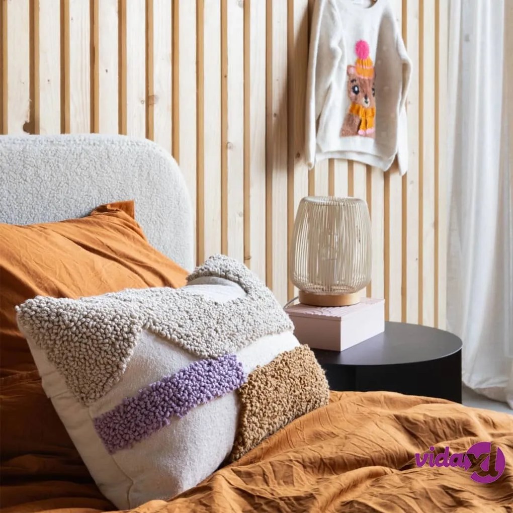 KidsDepot Cuscino Kaya 50x30 cm in Cotone Lilla