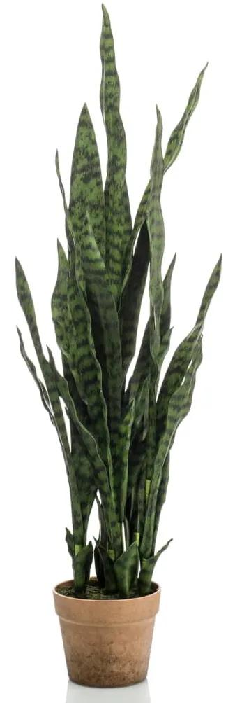 Emerald Pianta Artificiale Sansevieria in Vaso 60 cm