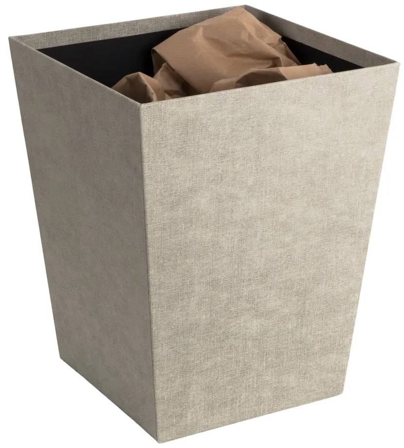 Cestino per la spazzatura beige Sofia Canvas Paper Laminate – Bigso