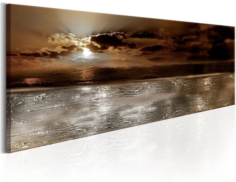 Quadro Mysterious Ocean  Colore Grigio, Dimensioni e Misure 135x45