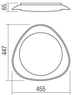 Redo 05-922 - Plafoniera LED VERENA LED/24W/230V antracite
