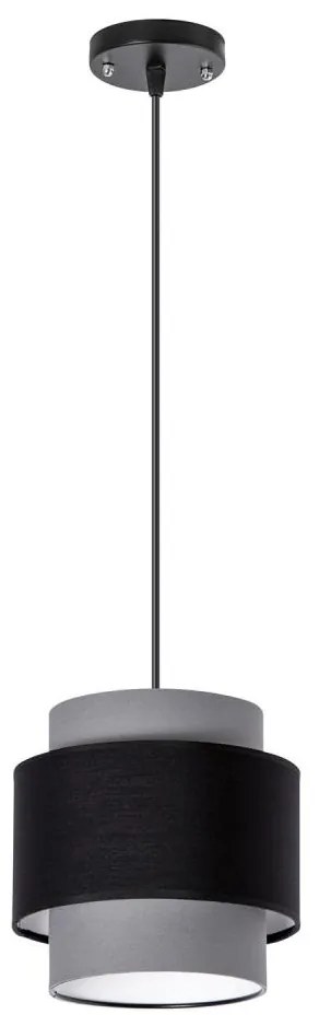 Lampadario a cavo 1xE27/60W/230V grigio