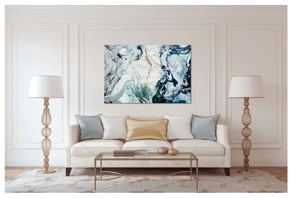 Immagine su tela, 80 x 120 cm Glasspik Marble IV - Styler
