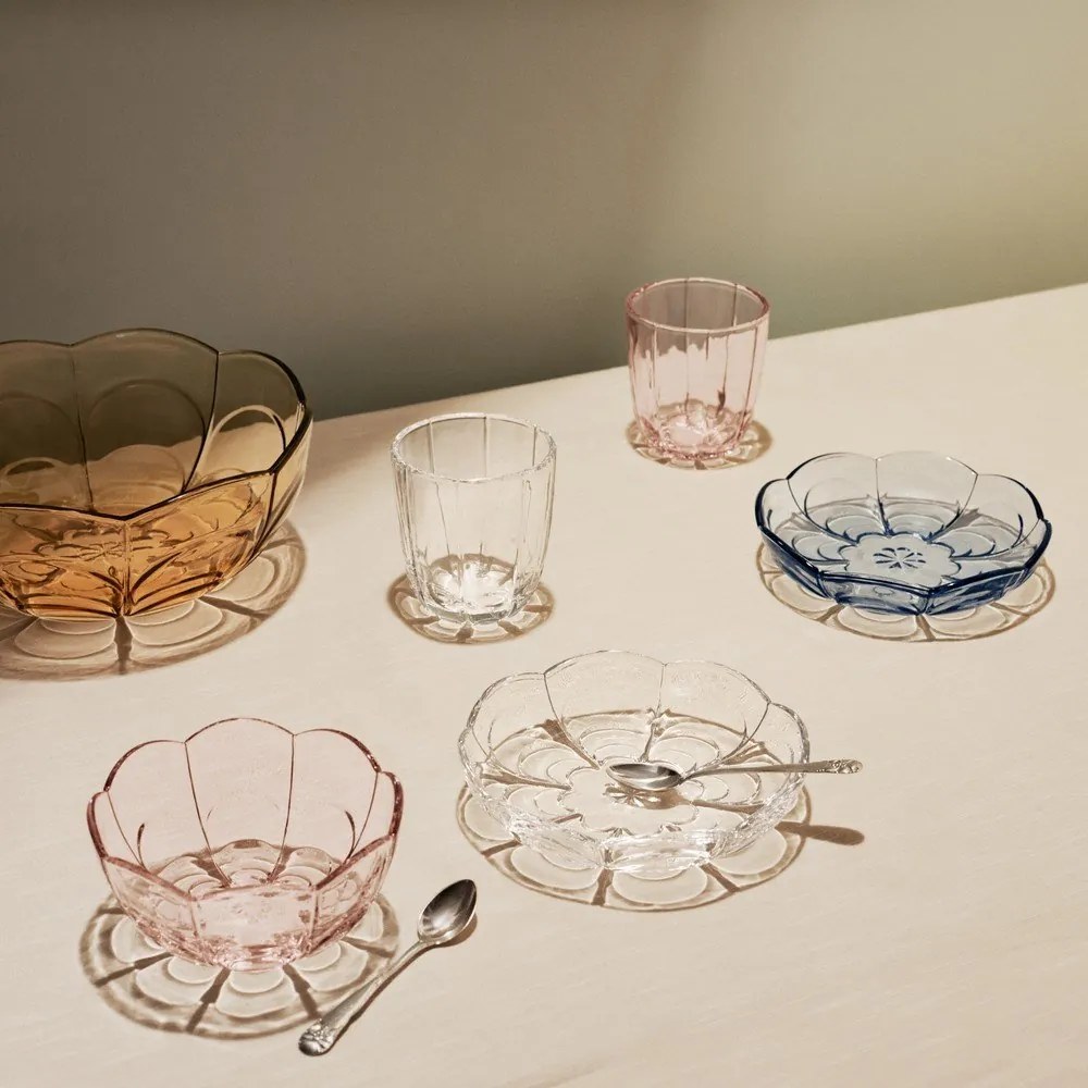 Ciotole in vetro rosa chiaro in set di 2 pezzi ø 13 cm Lily - Holmegaard