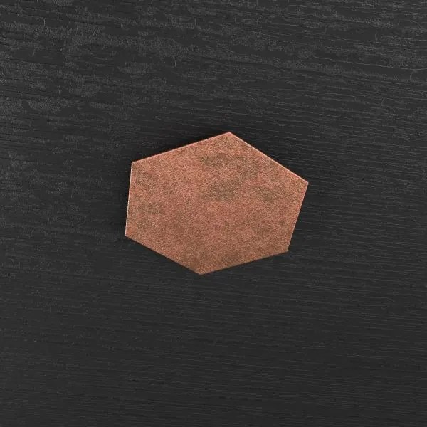 Hexagon applique-plafoniera decorativo foglia rame 1142-1d-fr