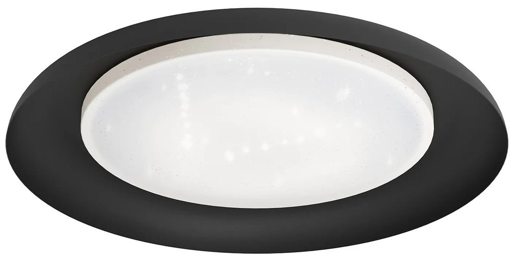 Plafoniera Moderna Penjamo Acciaio Nero 3 Luci Led Integrato 7,3W