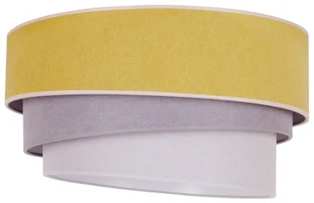 Duolla - Plafoniera TRIO 1xE27/15W/230V diametro 45 cm giallo/grigio/bianco