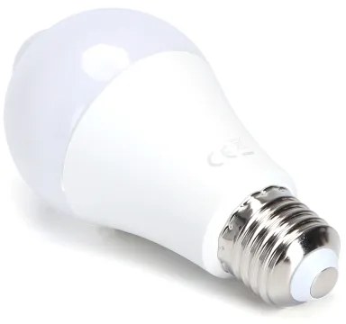 Lampadina LED A60 E27 12W 230V 6500K con sensore movimento e crepuscolare - Aigo