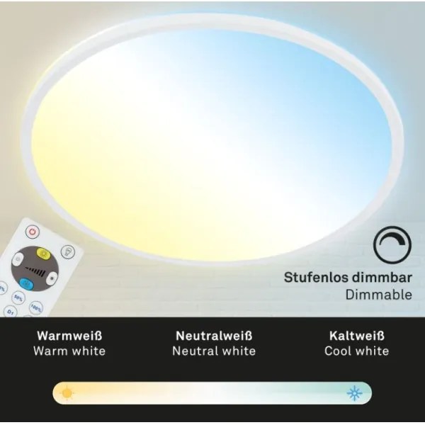 Briloner 7079-016 - Luce LED dimmerabile SLIM LED/18W/230V 2700-6500K + +TC