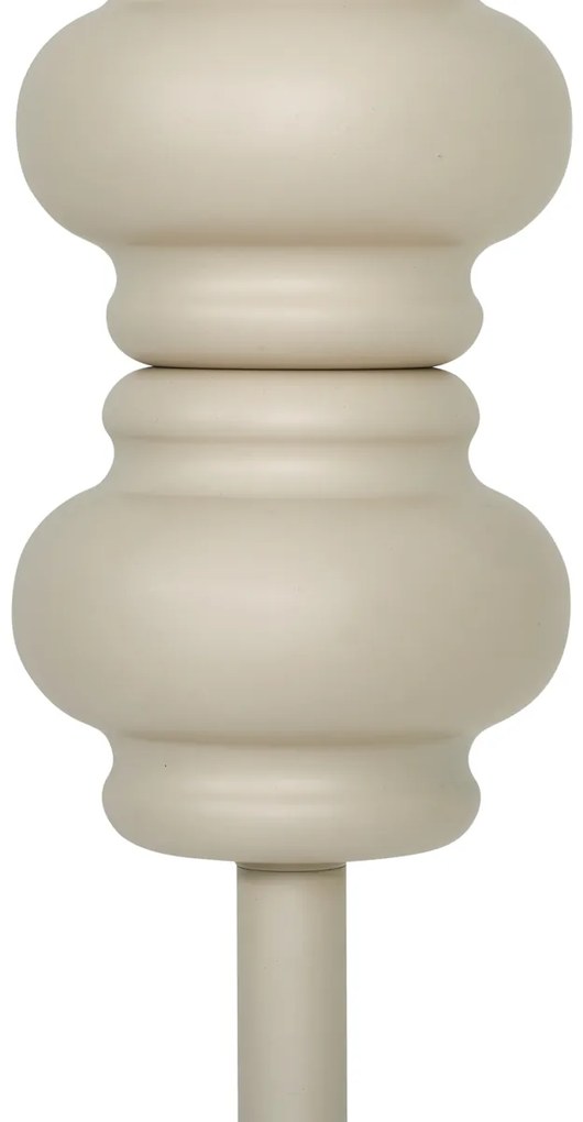 Lampada da terra retrò beige con vetro opaco - Fedde