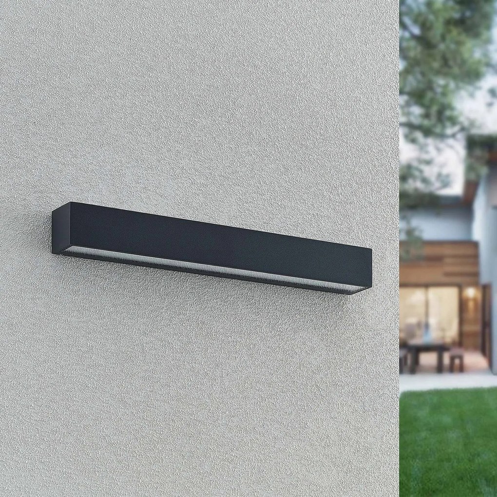 Applique da esterni a LED Lengo Arcchio, Nero, Alluminio, Moderno, Applique LED da esterni