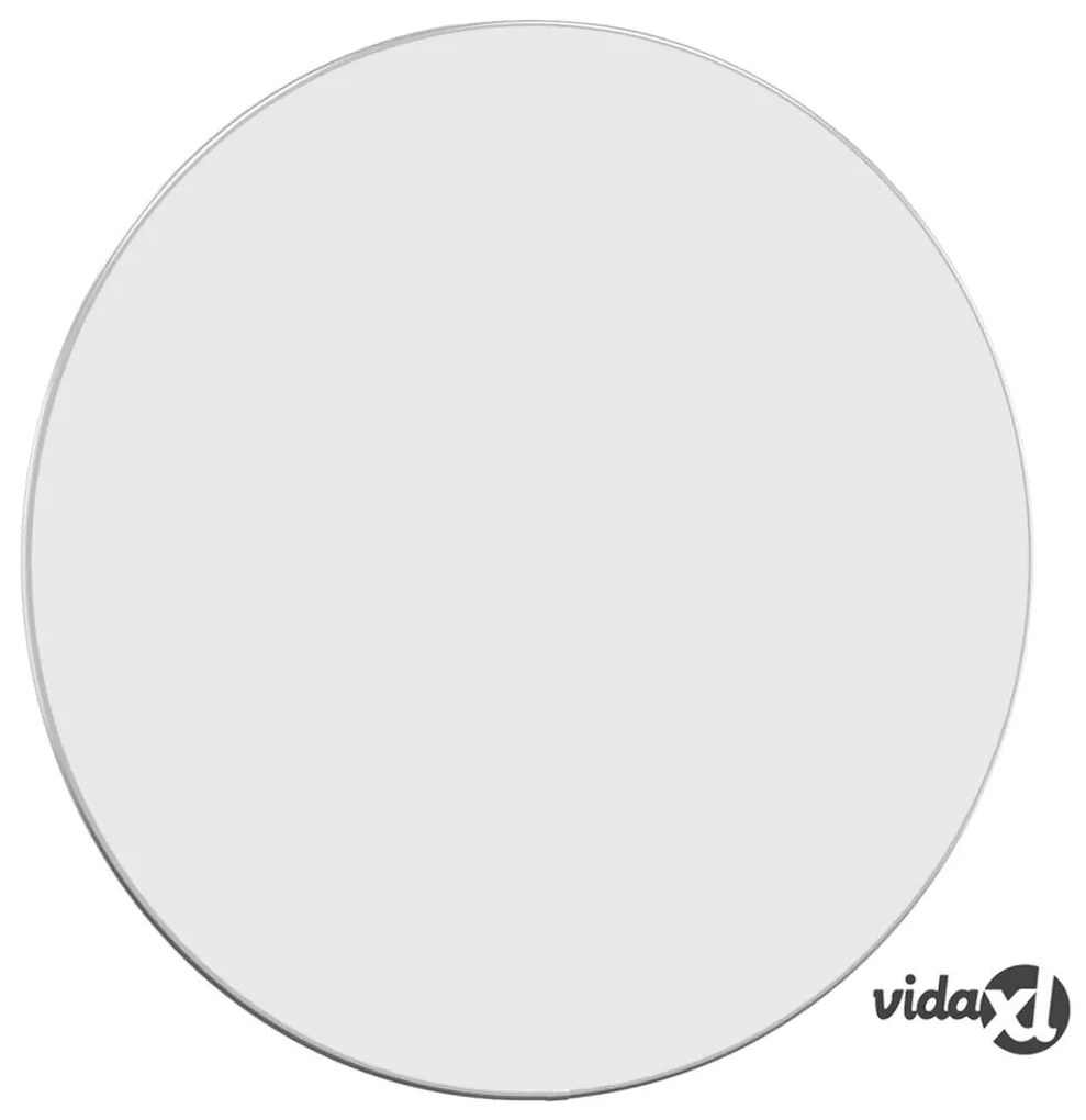vidaXL Specchio da Parete Argento Ø 60 cm Rotondo