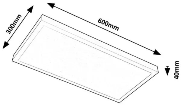 Rabalux 71077 - Pannello a plafone LED DAMEK LED/24W/230V 4000K 60x30 cm