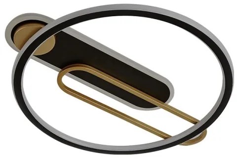 Plafoniera LED dimmerabile LED/60W/230V 3000-6500K nero + telecomando