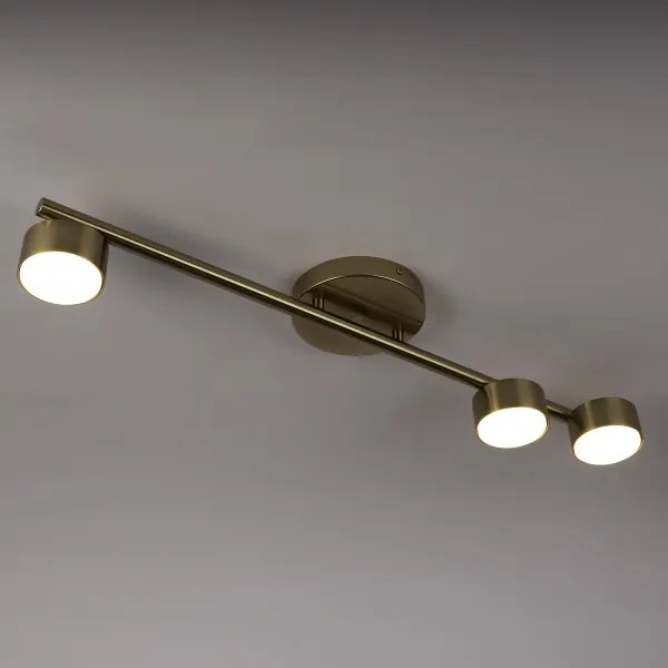 Faretto PUNTO 3xGX53/12W/230V oro