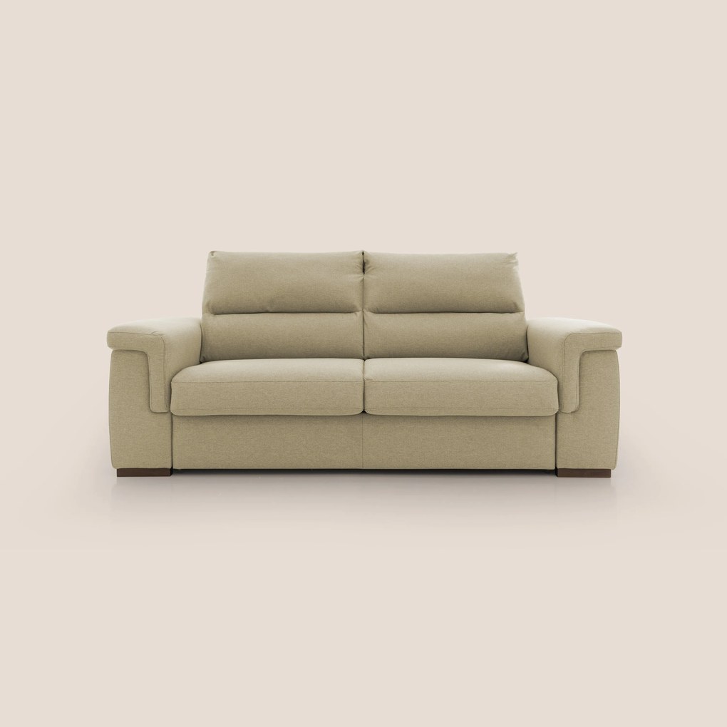 Magnolia divano letto con materasso alto 18 cm morbido schienale alto in tessuto smacchiabile T05