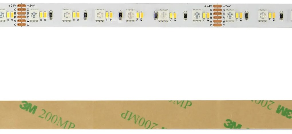 Striscia LED Professional - RGB + CCT (bianco Variabile)  - IP20 - 20W/m - 5m - 24V Colore RGB+CCT