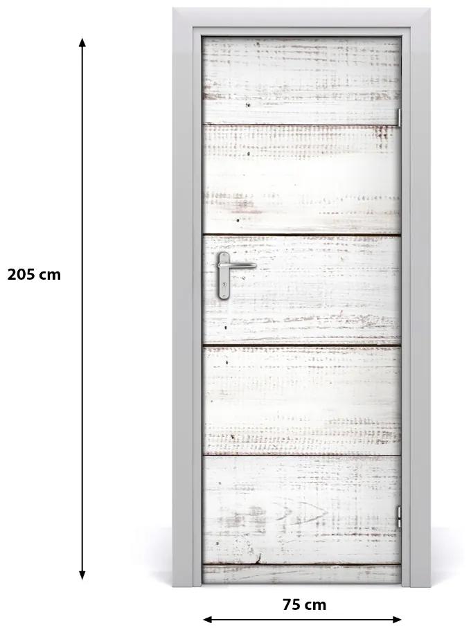 Adesivo per porta Muro di legno 75x205 cm
