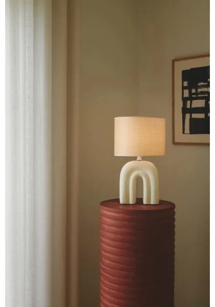 Nordlux - Lampada da tavolo HAZE 1xE27/40W/230V beige