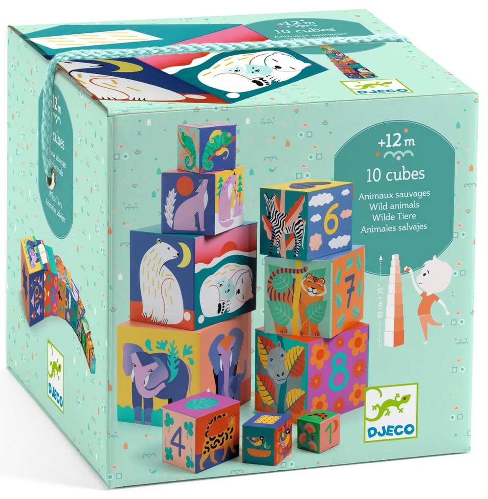 Cubi estraibili piramide - Animali selvatici