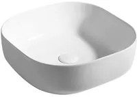 Lavabo da appoggio 43x43 cm, colore bianco